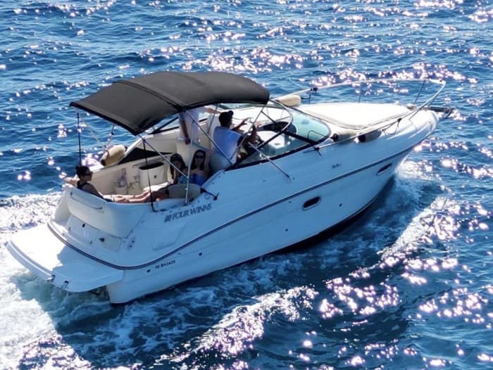 Halbtagesmiete für ein Motorboot in Beaulieu-sur-Mer