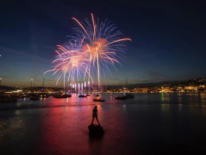 Fireworks in the front row