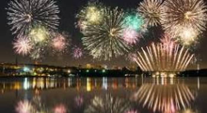 Fireworks in the front row