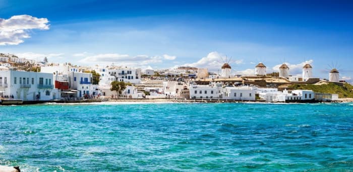 Côte sud de Rhénée, Délos et Mykonos | Croisière privée d'une journée en yacht