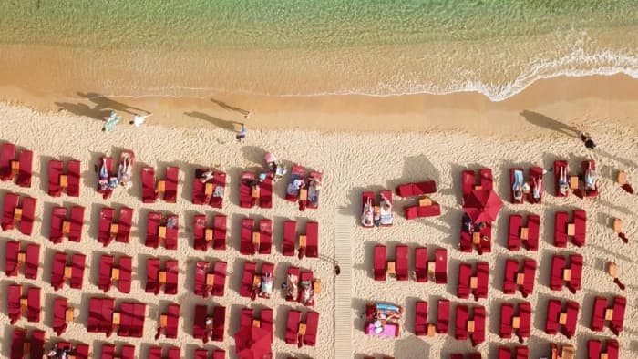 Côte sud de Rhénée, Délos et Mykonos | Croisière privée d'une journée en yacht