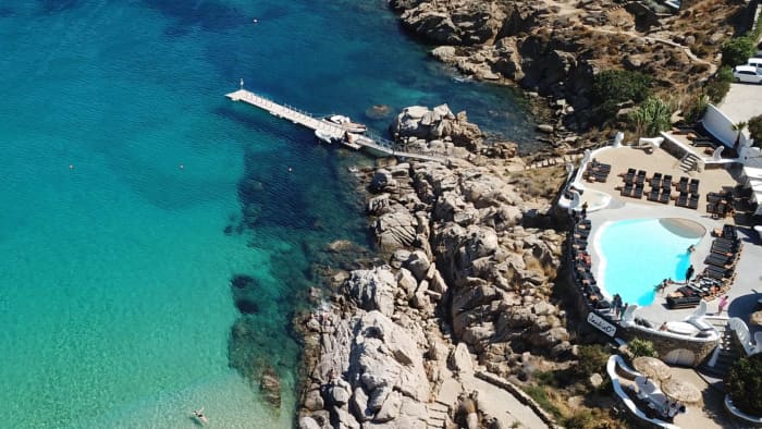 Côte sud de Rhénée, Délos et Mykonos | Croisière privée d'une journée en yacht