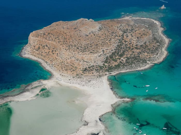 Falasarna & Balos Lagoon: Private 8h Luxury Boat Tour from Kissamos Port - 9 Pax.