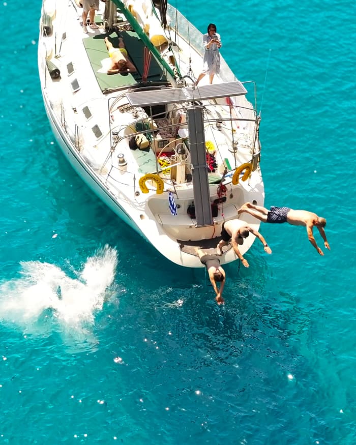 Rhodes Private Luxury Sailing Yacht Experience – Sail to Stunning Islands with Gourmet MediterAsian Lunch, Champagne & Cocktails and Premium wines
