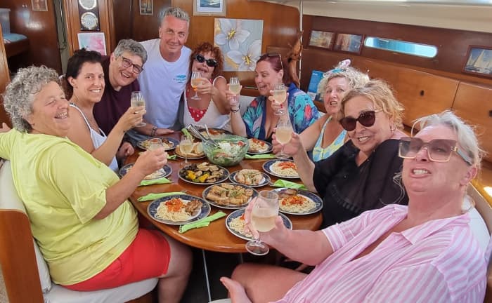 Rhodes Private Luxury Sailing Yacht Experience – Sail to Stunning Islands with Gourmet MediterAsian Lunch, Champagne & Cocktails and Premium wines