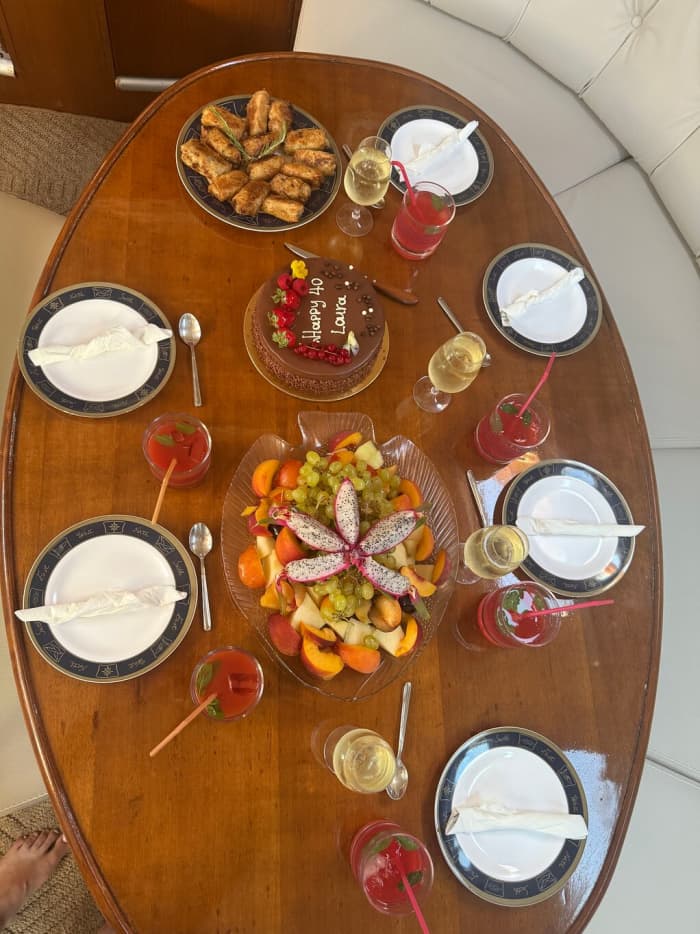 Rhodes Private Luxury Sailing Yacht – Sunset Cocktails, Champagne, Fresh Seasonal Fruits & Vietnamese Artisanal Snacks