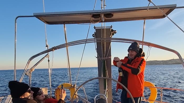 Rhodes Private Luxury All-Day Sailing Cruise – Gourmet MediterAsian Lunch & Deluxe Dinner, Cocktails & Champagne
