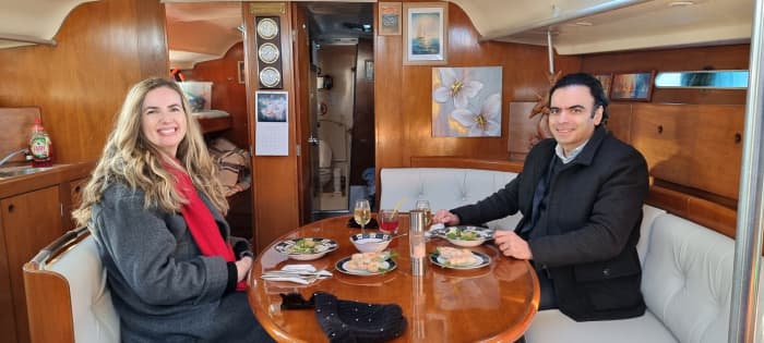 Rhodes Private Luxury All-Day Sailing Cruise – Gourmet MediterAsian Lunch & Deluxe Dinner, Cocktails & Champagne