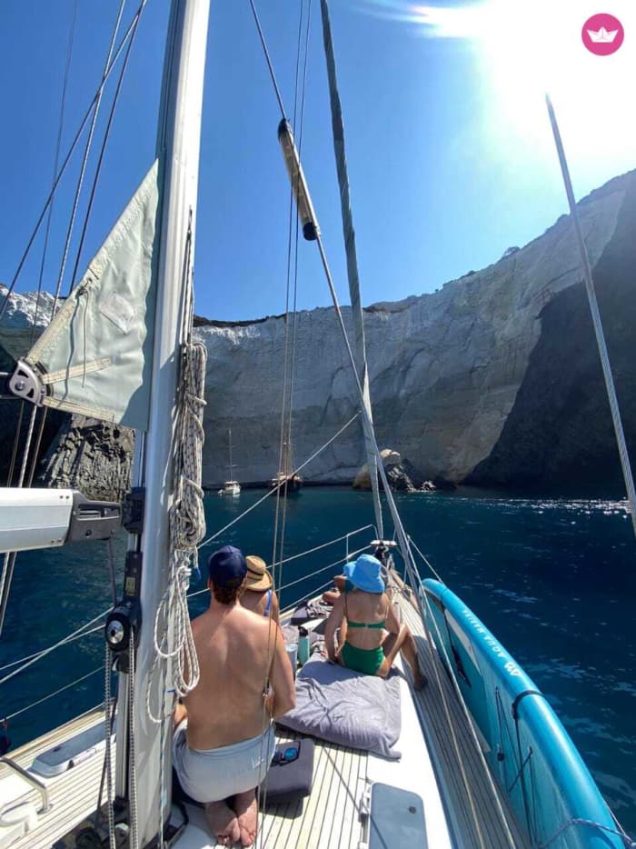 Private Kreuzfahrt zu den Wundern von West-Milos – Kreuzfahrt nach Kleftiko und zur Sykia-Höhle