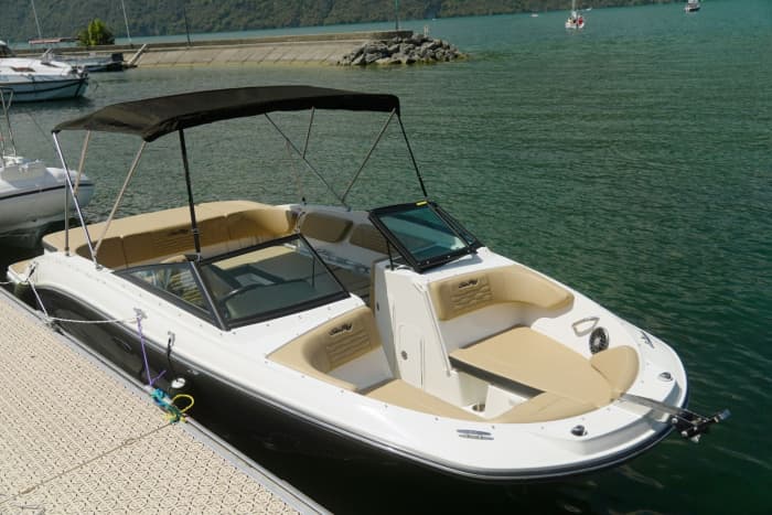 Half-day motorboat rental in Aix-les-Bains