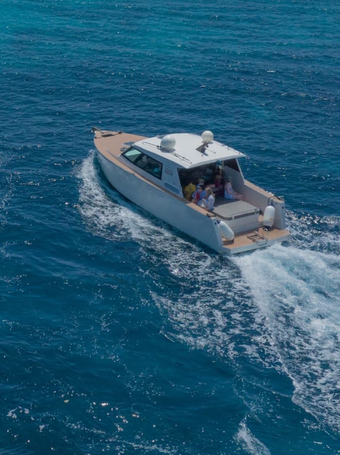 Blue lagoon half day tour - luxurious trip on a motorboat