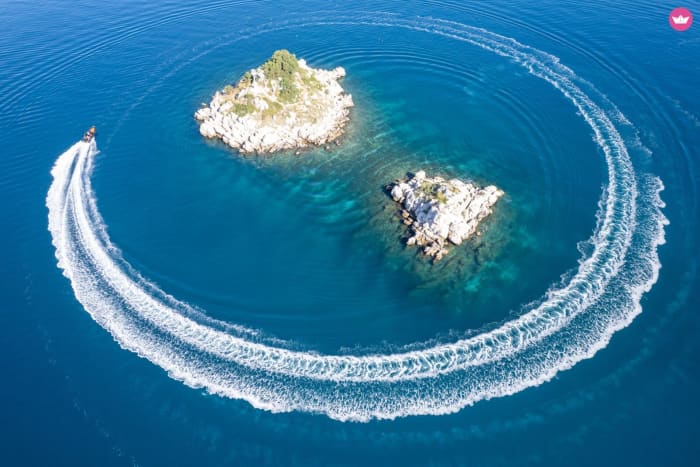 Ganztägige Drei-Insel-Tour – Blaue Lagune ab Split