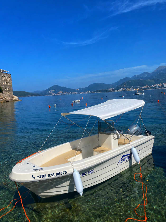 Explore Budva from the sea: 1-hour tour