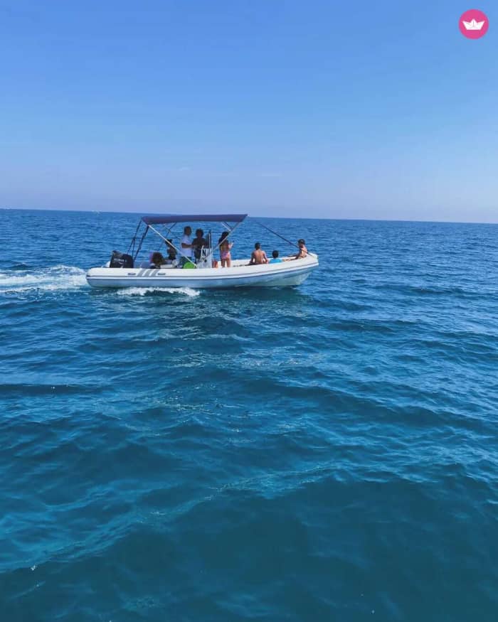 4-Hour Inflatable Boat Trip along the San Foca Coast