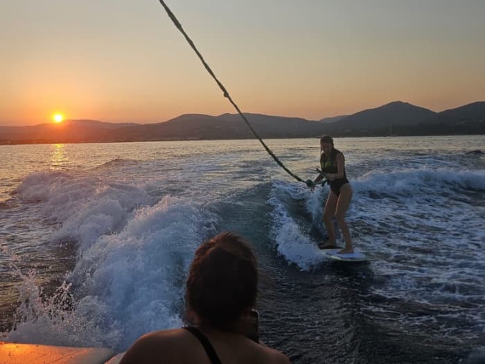 Komplette Fahrt bei Sonnenaufgang – Gleiten im Morgengrauen ab Cogolin