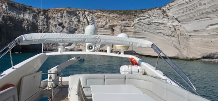 Côte sud de Rhénée, Délos et Mykonos | Croisière privée d'une journée en yacht