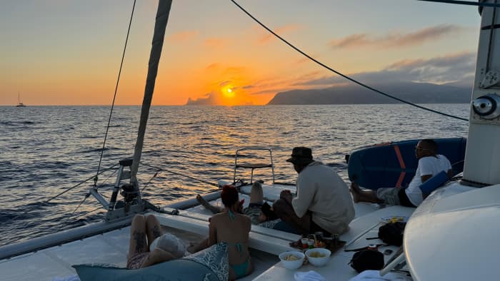 2-hour catamaran cruise with views of Es Vedrà