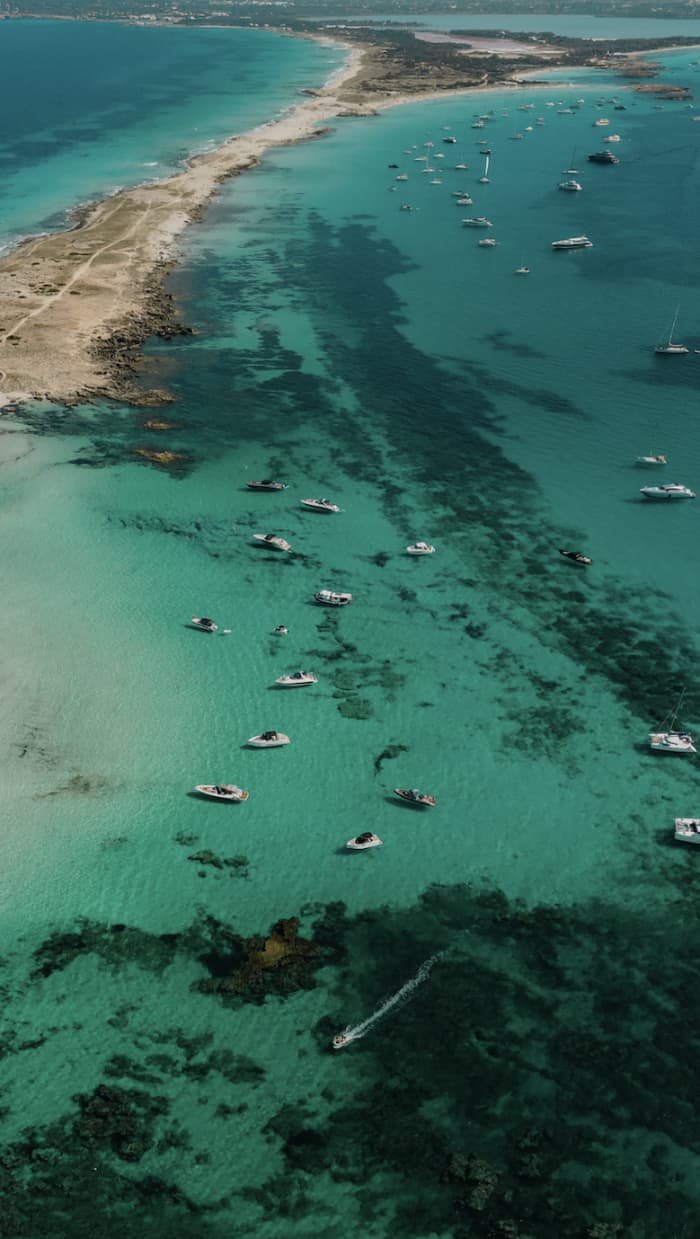 A day among the turquoise waters and pristine beaches of Formentera on a modern catamaran