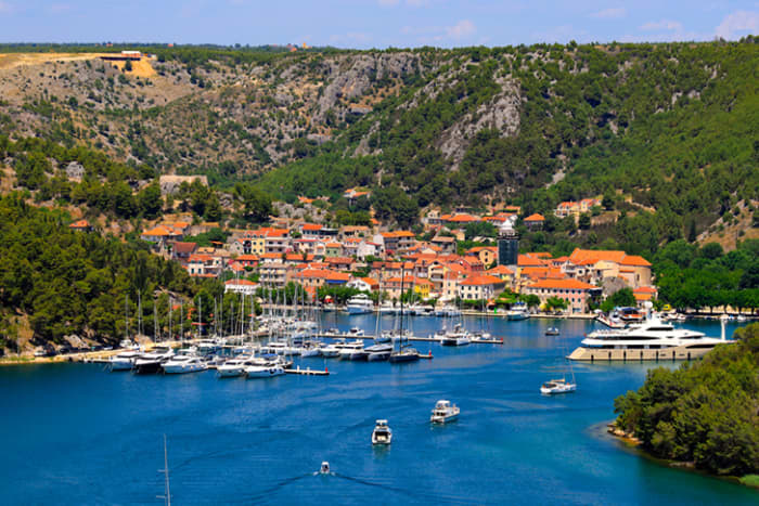 Heldags Šibenik Archipelago & Skradin Tour med Luxury Superrib
