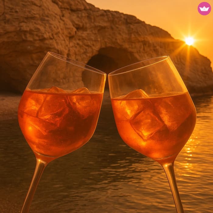 Avondmagie in Cagliari: zonsondergangserenade met aperitief aan boord