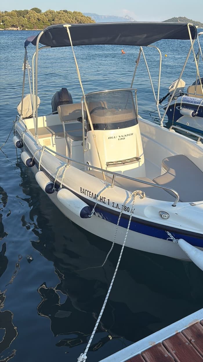 Your private motorboat for a day around Lefkada