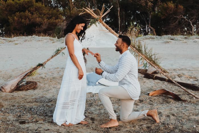 Ein Traumtag: Heiratsantrag oder Fotoshooting