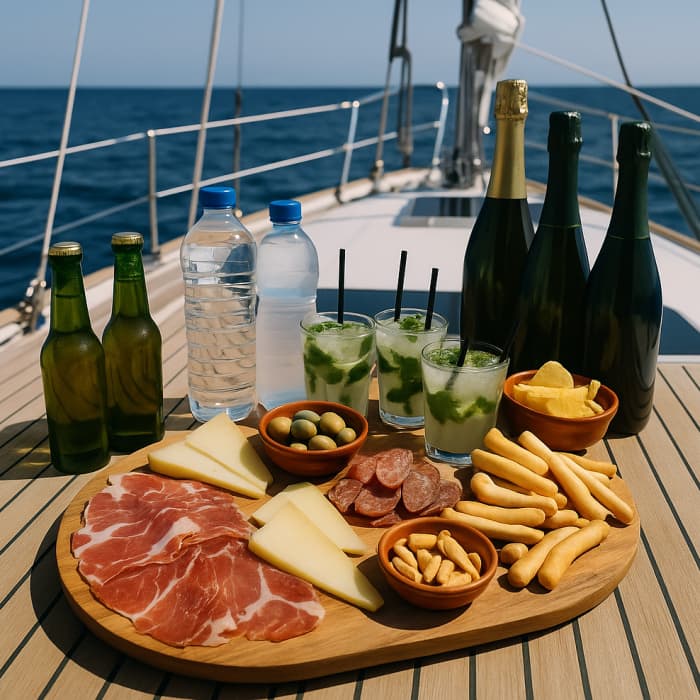 Unieke zeilervaring met BBQ aan boord, cava en tapas