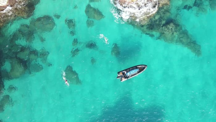 3,5 uur in Palma de Mallorca: Boot huren voor een halve dag op deze Humber Ocean Leisure Pro