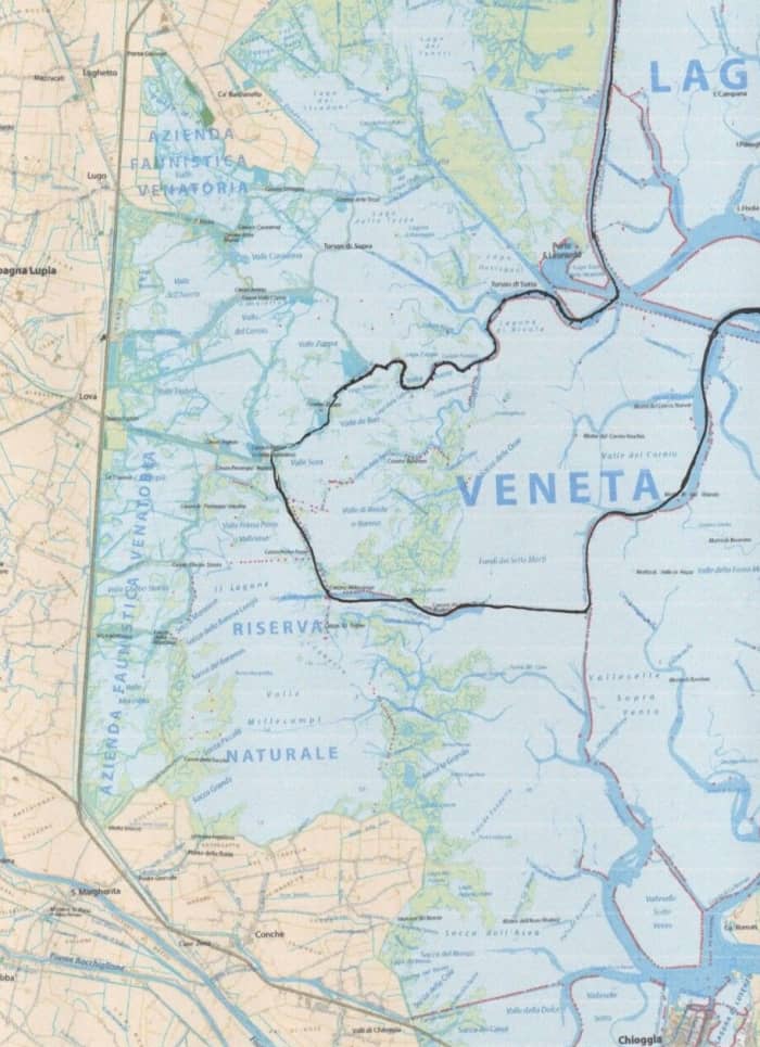 Ontdekking van de noordelijke lagune van Venetië