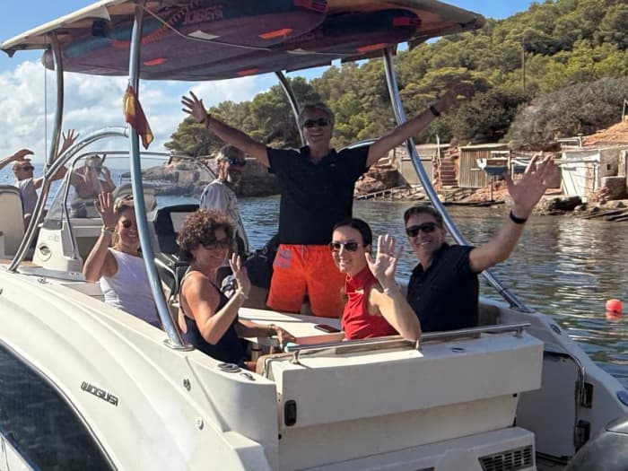 Relax on a 3-hour and 30-minute boat trip to Ibiza