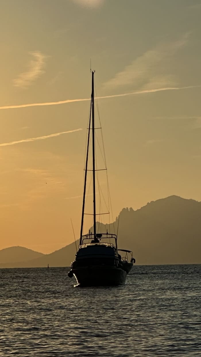 Magical sunset on the French Riviera