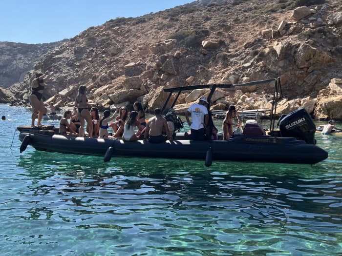 Transfert en bateau privé depuis/vers la plage de Feidou
