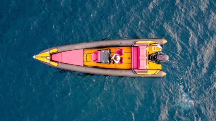 Navette confortable en bateau de 20 minutes vers/depuis Feidou
