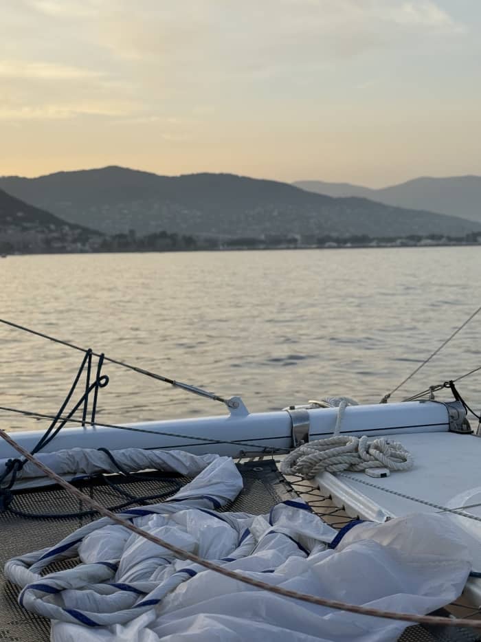 Rejs katamaranem o zachodzie słońca – Zatoka Cannes, Wyspy Lérins z Mandelieu-la-Napoule