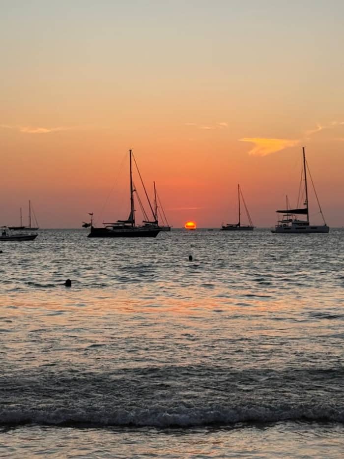 An Unforgettable Sunset on the Sea