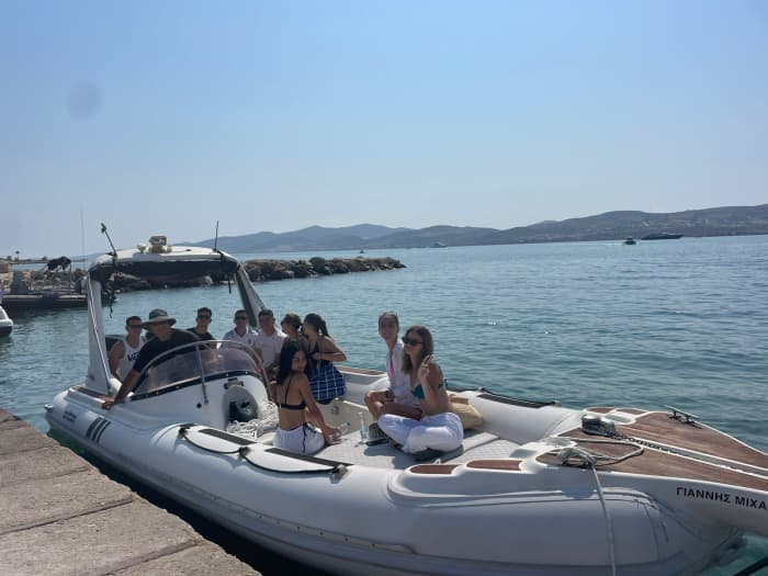 Half-day escape: A pure white-and-blue magic on a motorboat