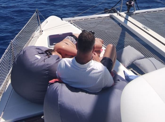 Excursion d'une journée complète en catamaran à Majorque avec tapas (Salty Breeze Sail)