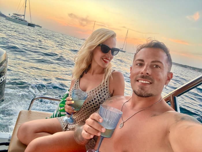 🗺️Route San Antonio-Es Vedra + 🌅Zonsondergang bij Café Mambo.