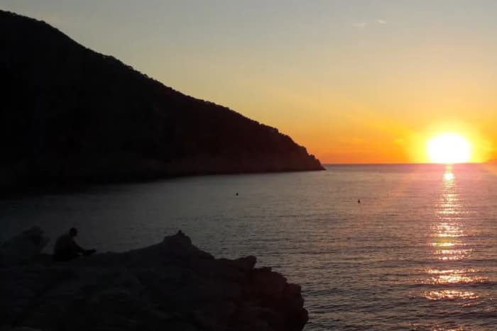 Solnedgångsaperitif på Elba