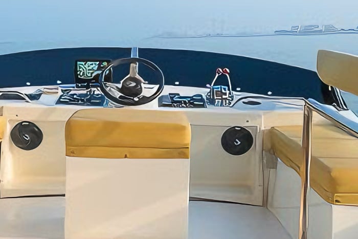 Experience Dubai Private 50ft Yacht 03 hours for up to 12 guest