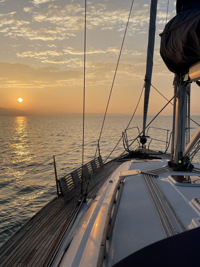 Fun day sail on Slovenian coast on a 40ft sailboat