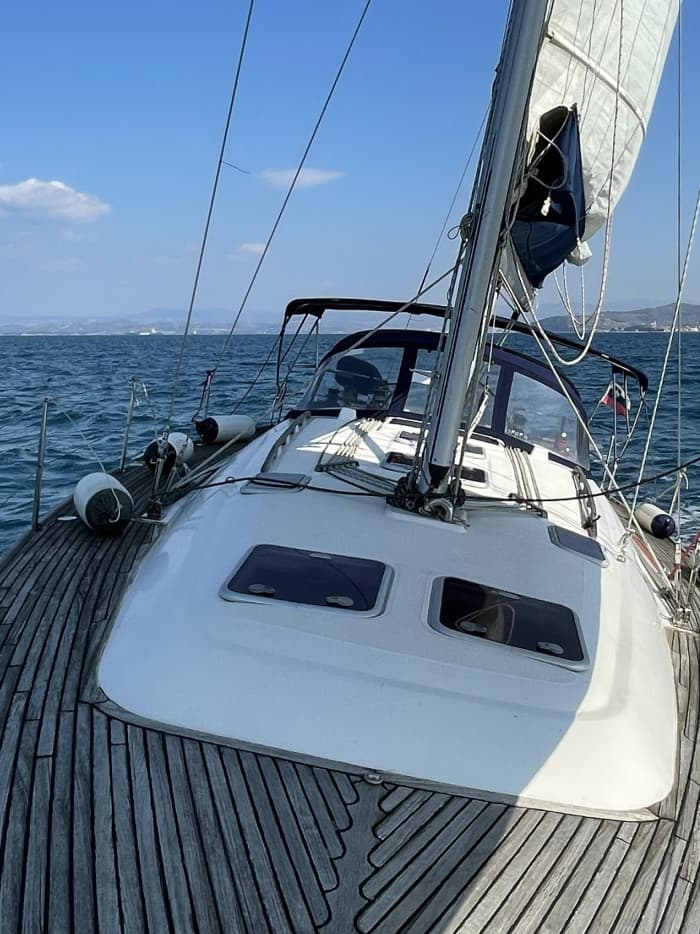 Fun day sail on Slovenian coast on a 40ft sailboat