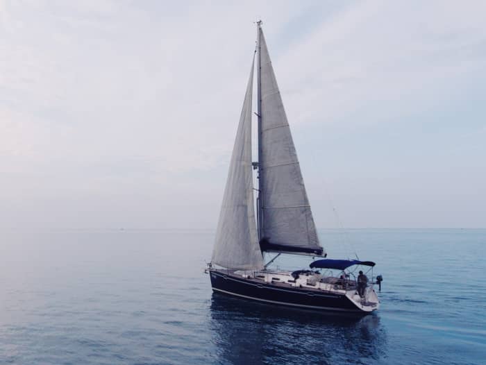 Fun day sail on Slovenian coast on a 40ft sailboat