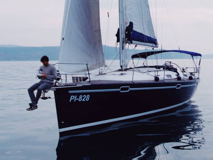 Fun day sail on Slovenian coast on a 40ft sailboat