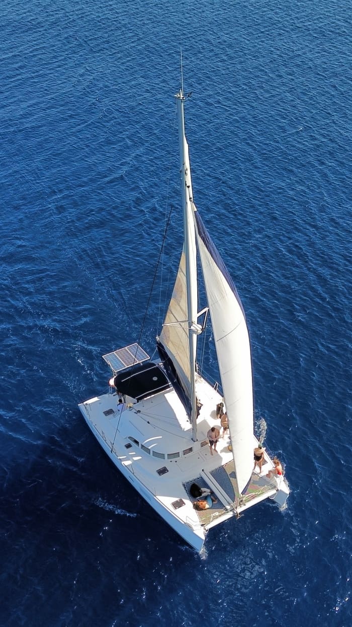 4 hours Sailing Cruise witha Catamaran Lagoon 380 
up to 11 people