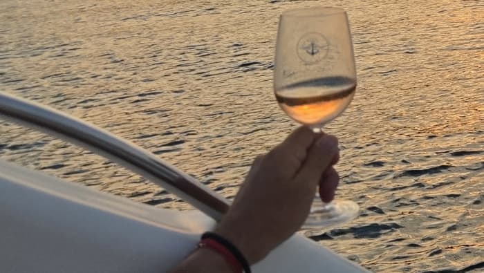 Exceptional sunset on the French Riviera