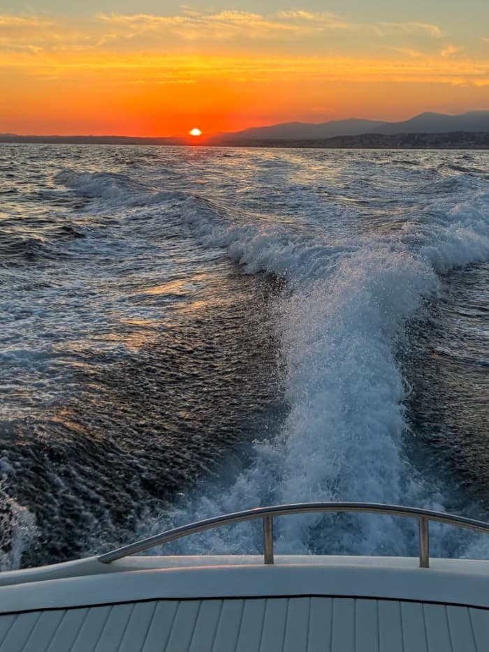 Exceptional sunset on the French Riviera