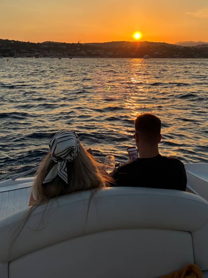 Exceptional sunset on the French Riviera