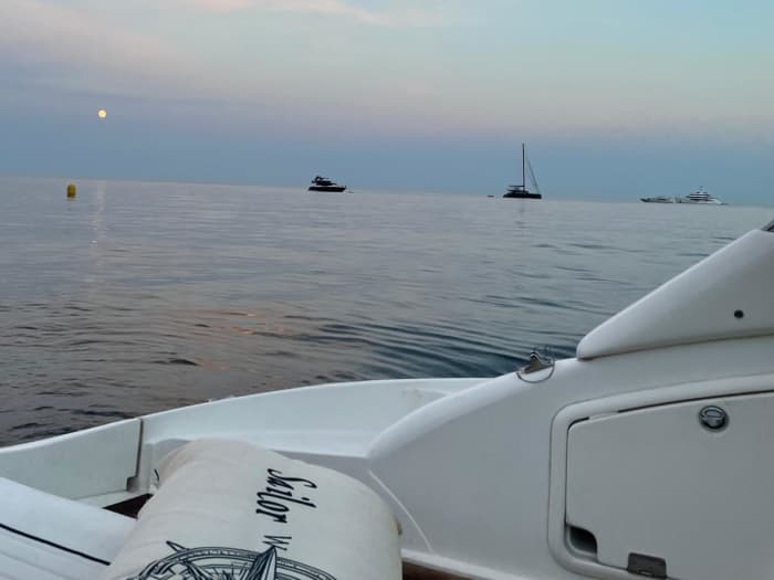 Exceptional sunset on the French Riviera