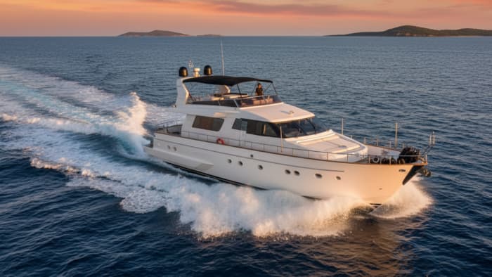 Lérins Islands in a superb yacht